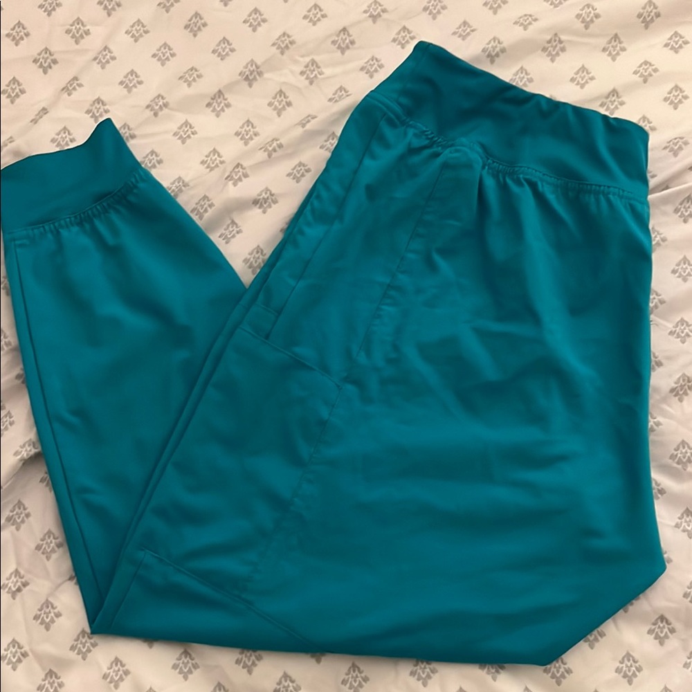 Teal Jogger Scrub Bottoms
